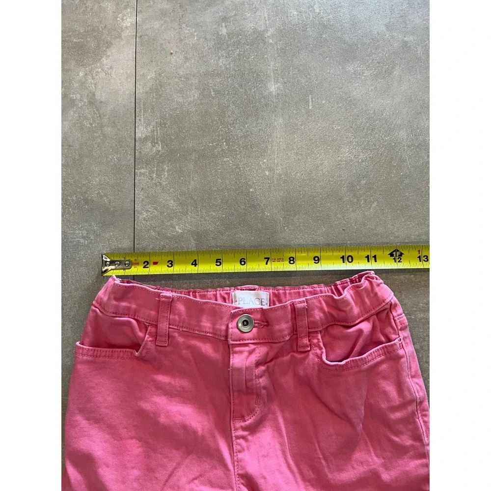 The Children's Place Girls Pink Bermuda Denim Shorts Size 10 - B034